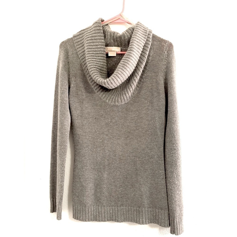 Michael Kors Turtleneck Cowlneck Gray Sweater
